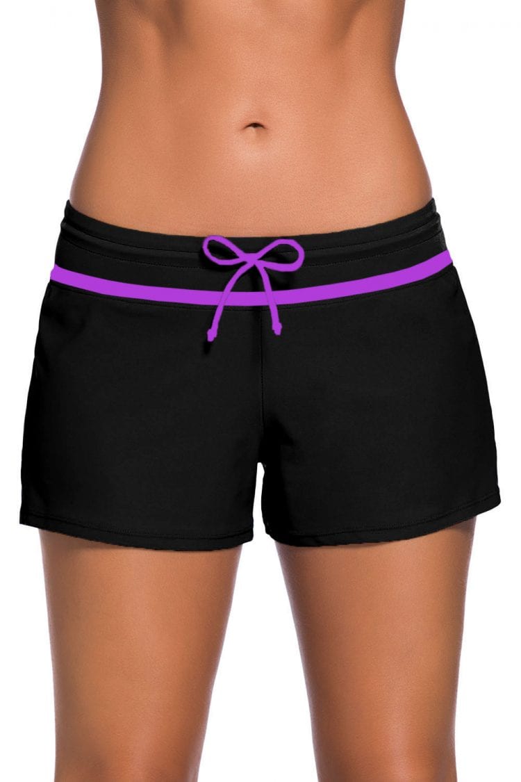 Agathe Women Swim Boardshort Black