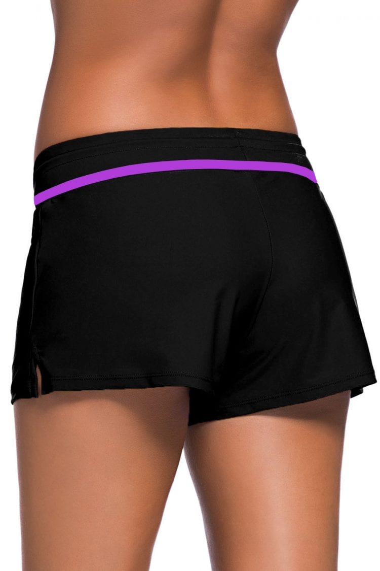 Agathe Women Swim Boardshort Black