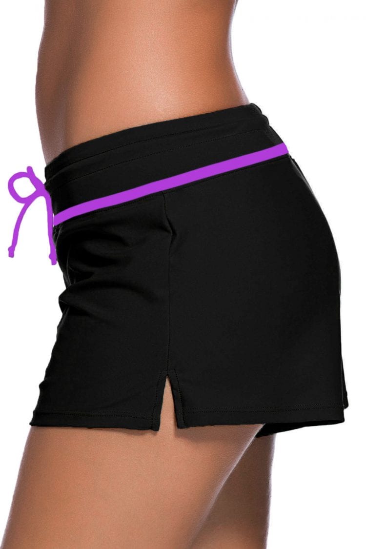 Agathe Women Swim Boardshort Black