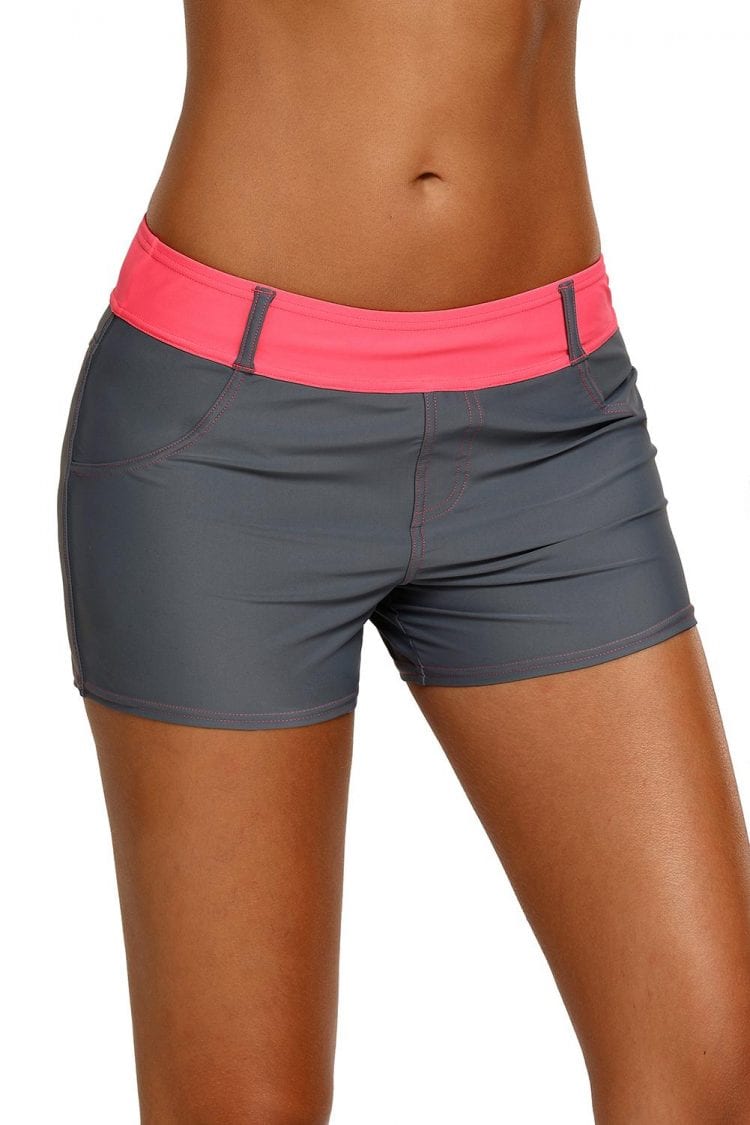 Onia Women's Coral Waistband Sports Shorts Summer Beach Board Shorts