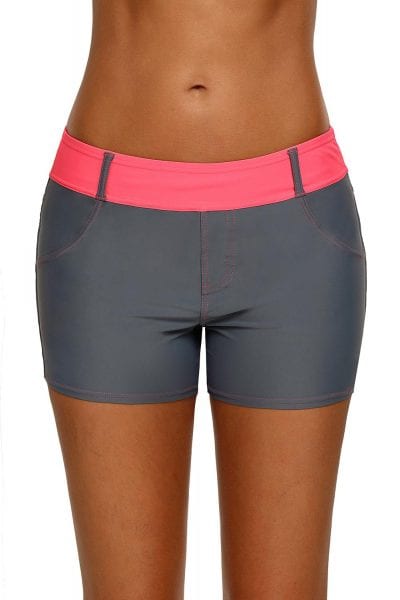 Onia Women's Coral Waistband Sports Shorts Summer Beach Board Shorts