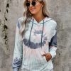 Bias Women's Tie Dye Print Pullover Hoodie Multicolor