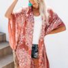 Carey Women's Anja Tassel Kimono Brown