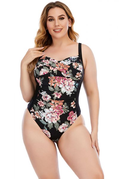 Frida Women Floral One Piece Swimsuit Plus Size Bathing Suit